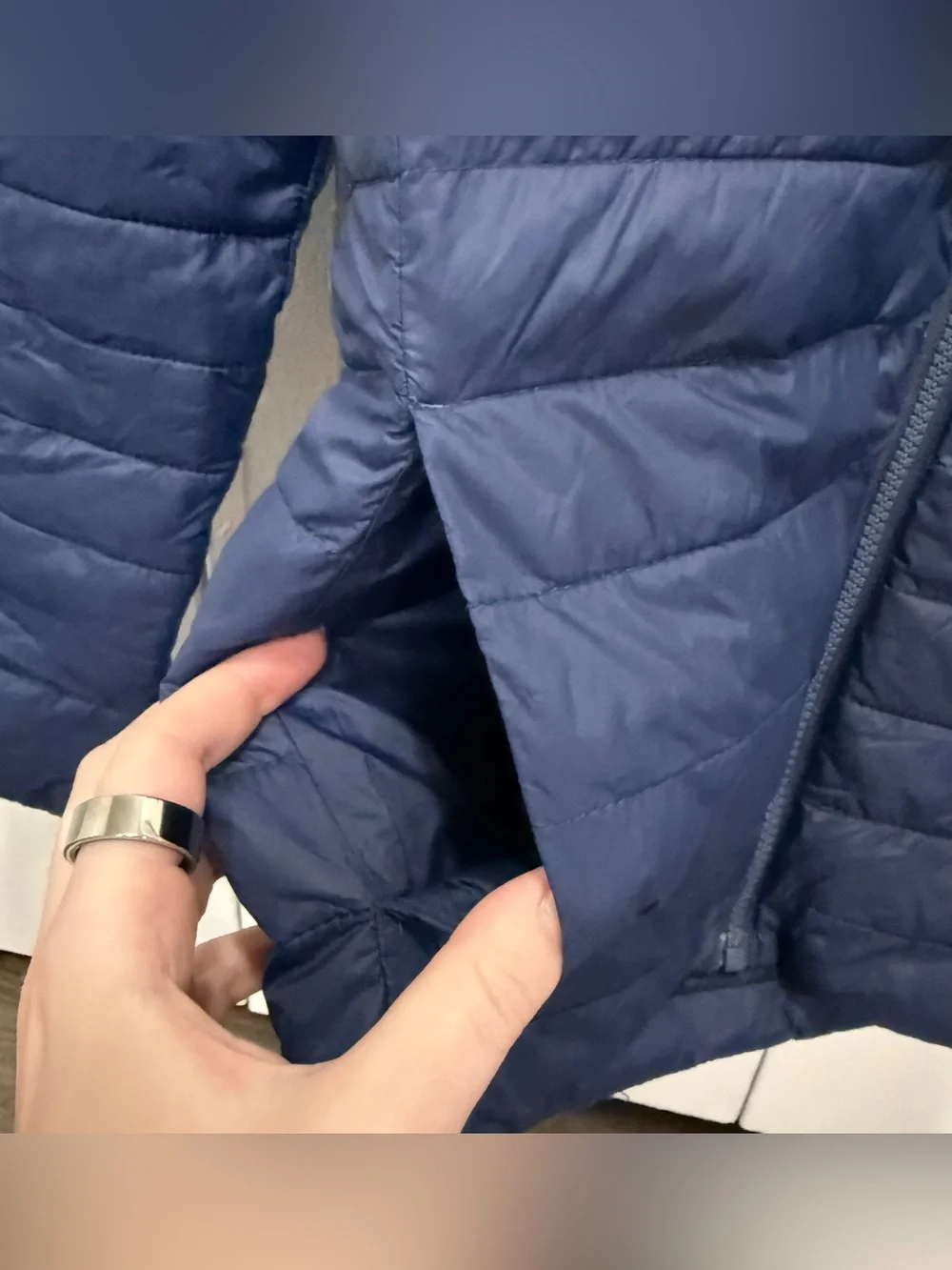 Land's End Blue Puffer Jacket